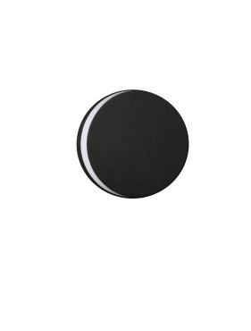 Nova Luce Oono - buiten wandverlichting - Ø 14,5 x 4,7 cm - 11W LED incl. - IP65 - donker antraciet