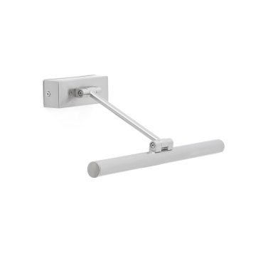 Faro Magritte - wandverlichting - 30 x 22 x 4 cm - 6W LED incl. - satijn nikkel