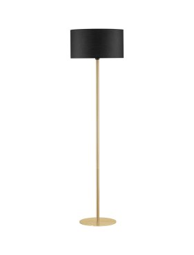 Nova Luce Sibnia - vloerlamp - Ø 45 x 164,8 cm - messing goud en zwart