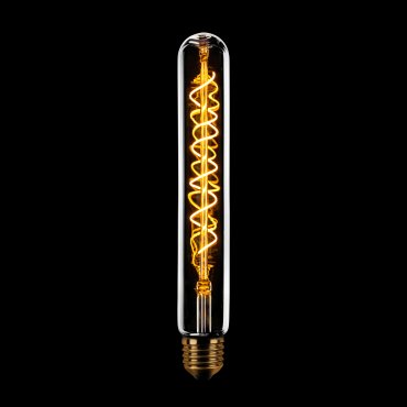 ETH Tube Spiral LED Filament - 18,5 cm - E27 - 3 stappen dimbaar - 7W - 2200K - transparant