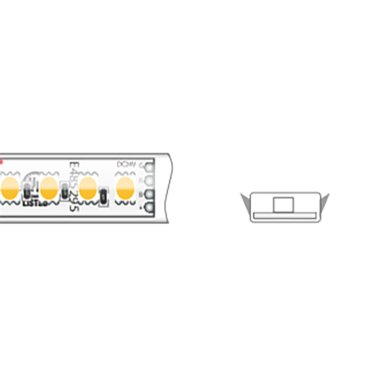 Klus LED strip - 1cm breed, 500cm lengte - 24Vdc - 12W LED per meter - 120 LEDs per meter - IP65 - RGB