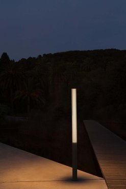 Faro Tura - tuinpaal - Ø 16 x 205 cm - 48W LED incl. - IP65 - donkergrijs