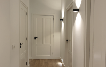 Artdelight Hudson - wandverlichting - 10,5 x 11,8 x 6,5 cm - 2 x 4W dimbare LED incl. - IP54 - zwart