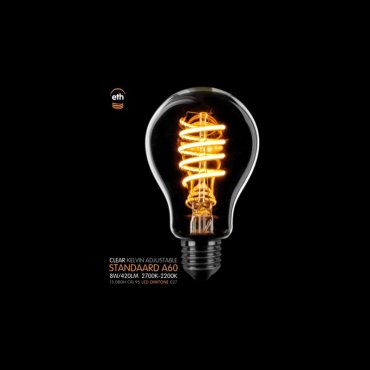 ETH LED Spiral Standard - E27 - dimtone - 8W - 2700K tot 2200K - transparant