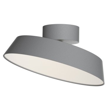 Design for the People Kaito 2 Dim - plafondverlichting - Ø 30 x 12,8 cm - 10,5W dimbare LED incl. - grijs