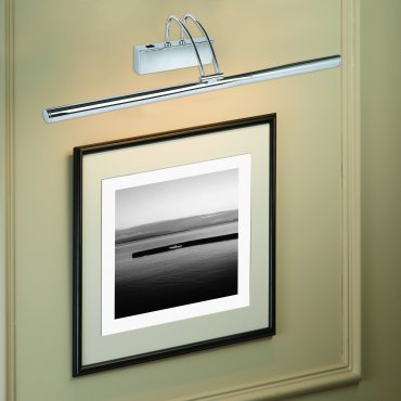 Searchlight LED Picture Lights - wandverlichting met schakelaar - 68 x 11,5 cm - 13W LED incl. - chroom