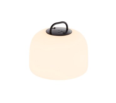 Nordlux Kettle To-Go 22 - oplaadbare tafellamp buiten - 22 x 19,6 cm - 4,8W LED incl. - IP65 - wit en zwart