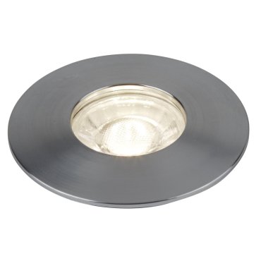 Searchlight Flush  - set van 3 - Ø 100 mm, Ø 68 mm inbouwmaat - 3 x 4W LED incl. - satijn zilver
