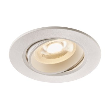Nordlux Roar - inbouwspot - Ø 85 mm, Ø 68 mm inbouwmaat - 6,5W dimbare LED incl. - IP23 - wit