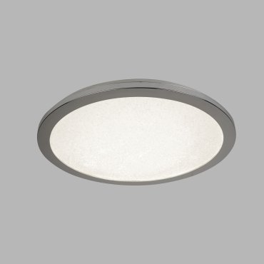 Searchlight Flush - plafondverlichting - Ø 40 x 2,5 cm - 24W LED incl. - IP44 - chroom