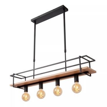 Lucide Milonga - hanglamp - 100 x 20 x 130 cm - zwart