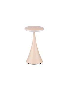 Nova Luce Elbo - oplaadbare tafellamp buiten - Ø 9 x 17 cm - 2W dimbare LED incl. - IP54 - crème