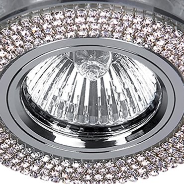 Elmark CR-776 - inbouwspot - Ø 90 mm, Ø60 mm inbouwmaat - chroom en zilver