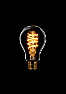 ETH Standard Spiral LED Filament - E27 - 7,5W dimbaar - 2200K - goud