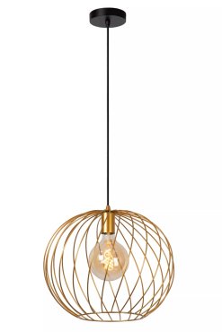 Lucide Danza - hanglamp - Ø 40 x 165 cm - goud
