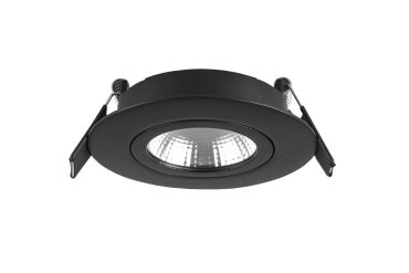Integral LED Lux Ultra Slim - inbouwspot - Ø 83 mm, Ø 65 mm inbouwmaat - 6,5W dimbare LED incl. - zwart
