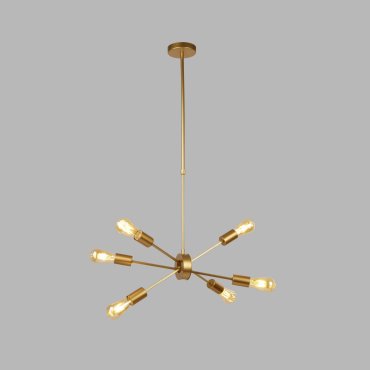 Searchlight Alpha - hanglamp - Ø 25 x 16 cm - mat goud