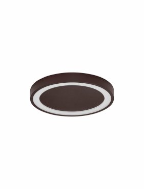 Nova Luce Nodi - plafondlamp - Ø 45 x 5 cm - 30W LED incl. - koffiebruin