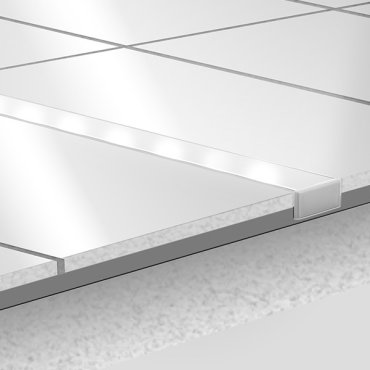 KLUS HR-ALU - profiel - 1,9 x 0,85 cm - geanodiseerd zilver