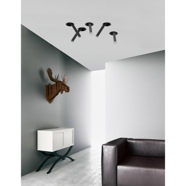 Nova Luce Zetan - inbouwspot - Ø 92 mm, Ø 82 mm inbouwmaat - 5W LED incl. - zwart