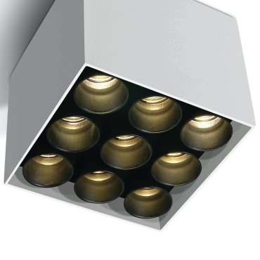 ONE Light Dark Light Ceiling Tubes - plafondverlichting - 9,5 x 9,5 x 8,4 cm - 20W LED incl. - wit