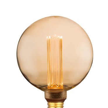 ETH Globe LED Filament - Ø 12,5 cm - E27 - 3 stappen dimbaar - 5W - 1800K - goud