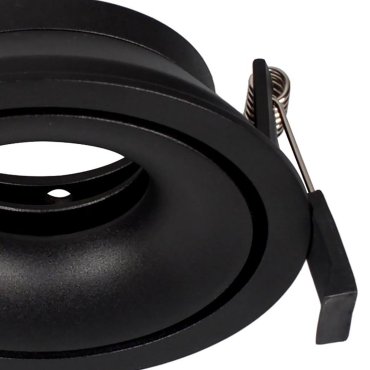 Nova Luce Enzo - inbouwspot - Ø 105 mm, Ø 100 mm inbouwmaat - zwart