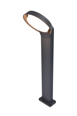 Lutec Polo - tuinpaal - 18 x 16,2 x 65 cm - 15W LED incl. - IP54 - antraciet