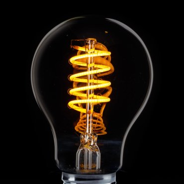 ETH Standard Spiral LED Filament - E27 - 4W dimbaar - 2200K – gerookt