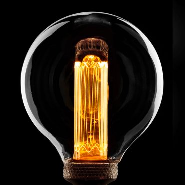 ETH LED Filament Globe - Ø 12,5 cm - E27 - 3 stappen dimbaar - 5W - 1800K - transparant