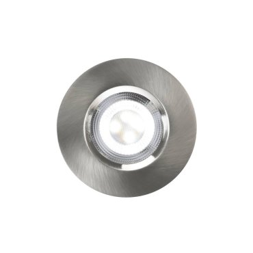 Nordlux Smart Don - inbouwspot - slimme verlichting - Ø 85 mm, Ø 72 mm inbouwmaat - 4,7W LED incl. - IP65 - geborsteld nikkel