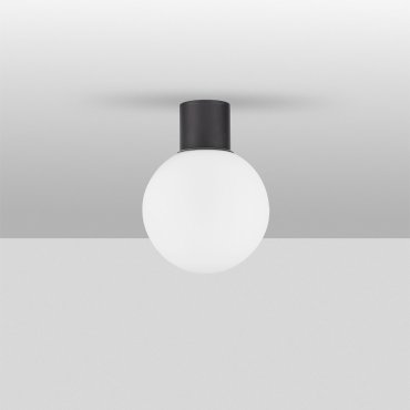 Nova Luce Spix - buiten plafondverlichting - Ø 20 x 26 cm - IP54 - donker antraciet