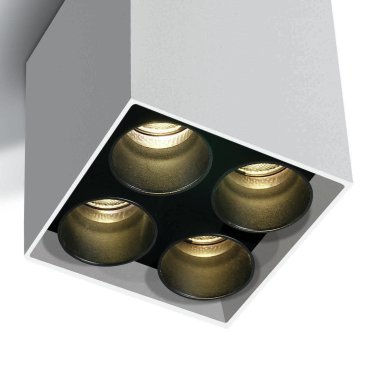 ONE Light Dark Light Ceiling Tubes - plafondverlichting - 6,4 x 6,4 x 8,4 cm - 10W LED incl. - wit