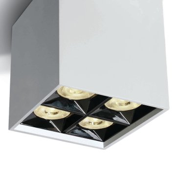 SHOWROOMMODEL - ONE Light Mirror Square Boxes - plafondverlichting - 8,5 x 8,5 x 8,8 cm - 15W LED incl. - wit