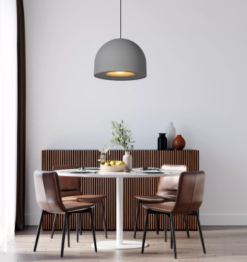 Lucide Akron - hanglamp - Ø 50 x 240 cm - grijs