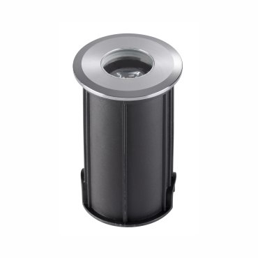 Nova Luce Bang - grondspot voor buiten - Ø 42 mm, 37 mm inbouwmaat - 1W LED incl. - IP67 - satijn nikkel
