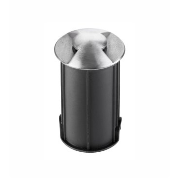 Nova Luce Bang - grondspot voor buiten - Ø 42 mm, 37 mm inbouwmaat - 1W LED incl. - IP67 - satijn nikkel