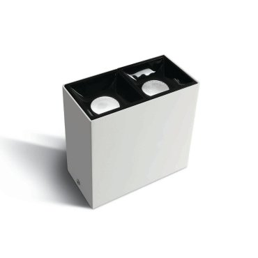ONE Light Surface Shop Square Boxes - plafondverlichting - 10,5 x 5,4 x 10 cm - 2 x 7W LED incl. - wit