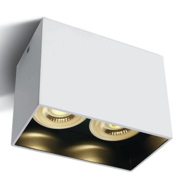ONE Light GU10 Dark Light - plafondverlichting - 12 x 6 x 9,5 cm - wit