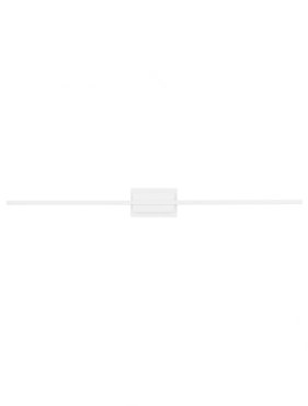 Nova Luce Azure - wandlamp - 6,9 x 11,8 x 120,5 cm - 28,5W LED incl. - zandwit