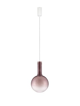 Nova Luce Nostos - hanglamp - Ø 25 x 170 cm - 6W dimbare LED incl. - bruin en goud