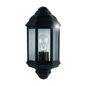 Searchlight Bath - buiten wandverlichting - 17 x 36 cm - IP44 - zwart