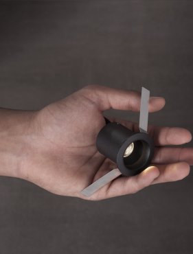 Nova Luce Uho - inbouwspot - Ø 45 mm - inbouwmaat 38 mm - 3W LED incl. - zwart