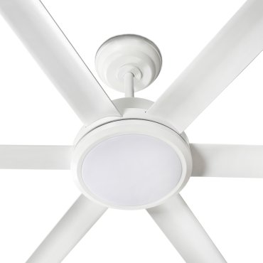 Faro Rotterdam 25 XXL - plafondventilator met licht en afstandsbediening - Ø 250 cm - 32W LED incl. - mat wit