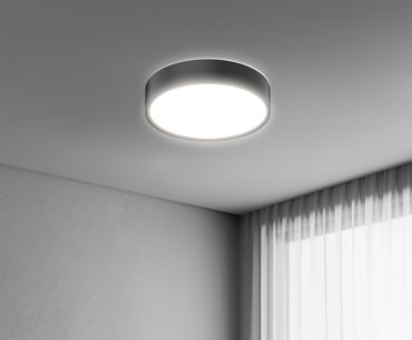 Century Italia Blanca Luxe - plafondlamp - Ø 40 x 7 cm - 24W LED incl. - zwart