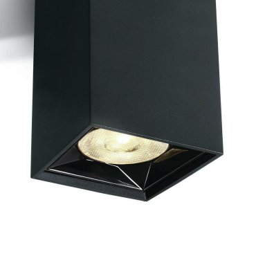 SHOWROOMMODEL - ONE Light Mirror Square Boxes - opbouwspot 1L - 4,9 x 4,9 x 8,2 cm - 6W LED incl. - zwart