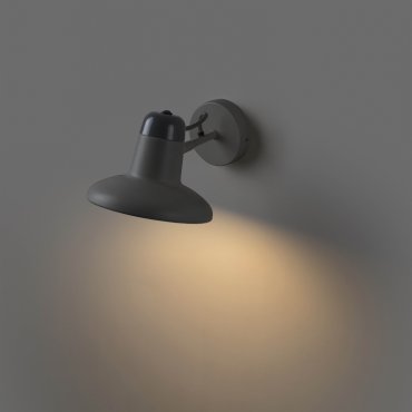 Faro Snap - wandverlichting met schakelaar - 18 x 25 x 14 cm - donker grijs