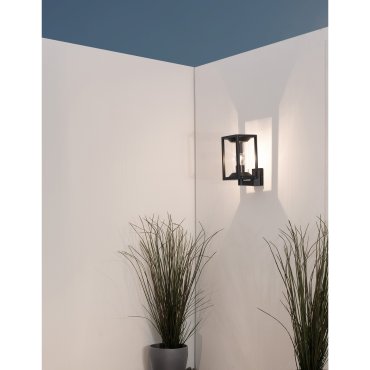 Nova Luce Loeve - buiten wandverlichting - 14,5 x 21,5 x 27,6 cm - IP65 - antraciet