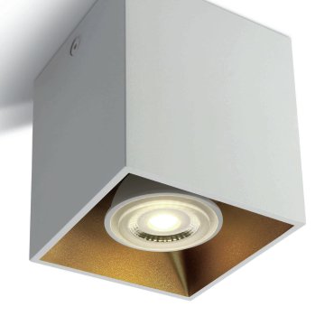 ONE Light GU10 Decorative Square Cylinders - opbouwspot 1L - 8,3 x 8,3 x 9,4 cm - wit
