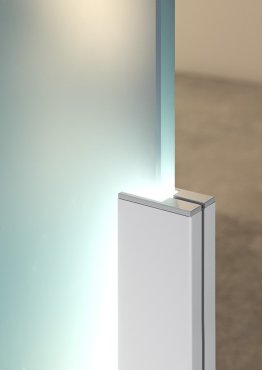 Klus KRAV-810 - LED-profiel voor glazen wanden met een dikte van 8mm tot maximum 10mm - 1,4 x 2,5 cm - geanodiseerd zilver